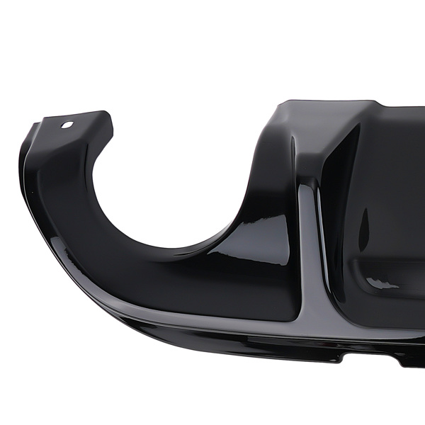 Trunk Spoiler&Rear Diffuser Bump fit for Infiniti Q50 2014-2017 Gloss Black LED ABS-3