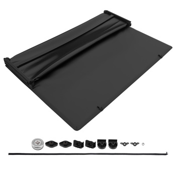 4-Fold Truck Bed Tonneau Cover fit for Ford F150 2004-2014 5.5ft Vinyl UV Protection