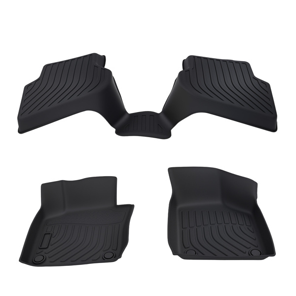 Anti-Slip Floor Mats Set fit for Volkswagen Jetta 2011-2018 Black TPE Waterproof-4