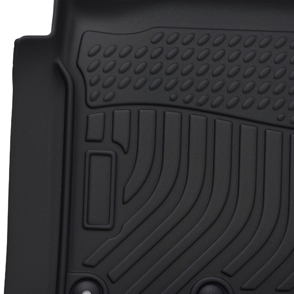 Anti-Slip TPE Floor Mats Liner fit for Nissan Titan Crew Cab 2017-2021 Black Set-1