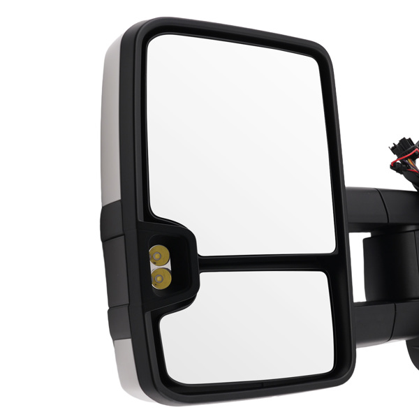 Heated Mirror fit for Chevrolet Avalanche 2007-2013 White Extendable YH-3351-4