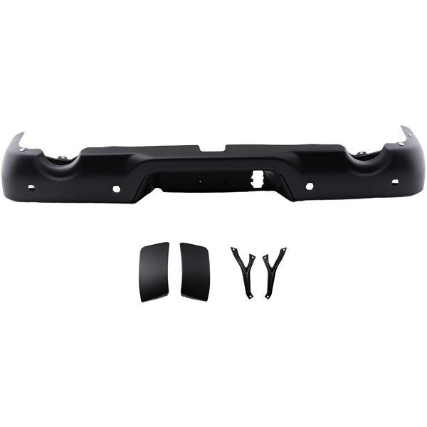 Rear Bumper Assembly fits fit for RAM 1500 2009-2018 Black Steel Screw-On Bolt-On-6