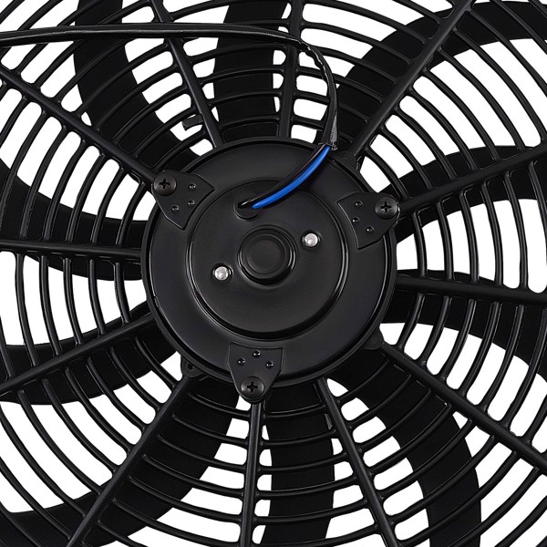 2X 16 IN Electric Radiator Cooling Slim Fan Assembly 12V 120W Universal Fitment-4