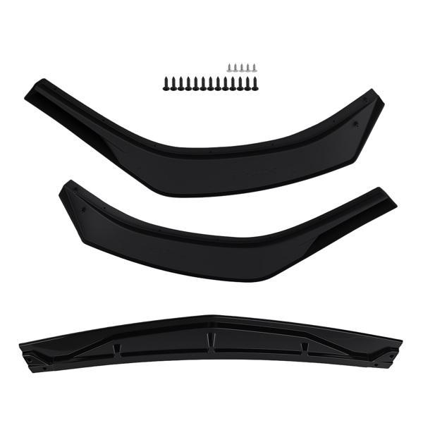 Front Bumper Kit M Style fit for Hyundai Sonata 2020-2023 Lower Gloss Black Splitter-6