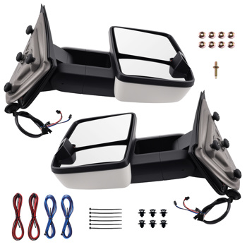 Power Tow Mirror fit for Chevy Silverado 2500/3500 2014-2019 Heated LED Signal LR