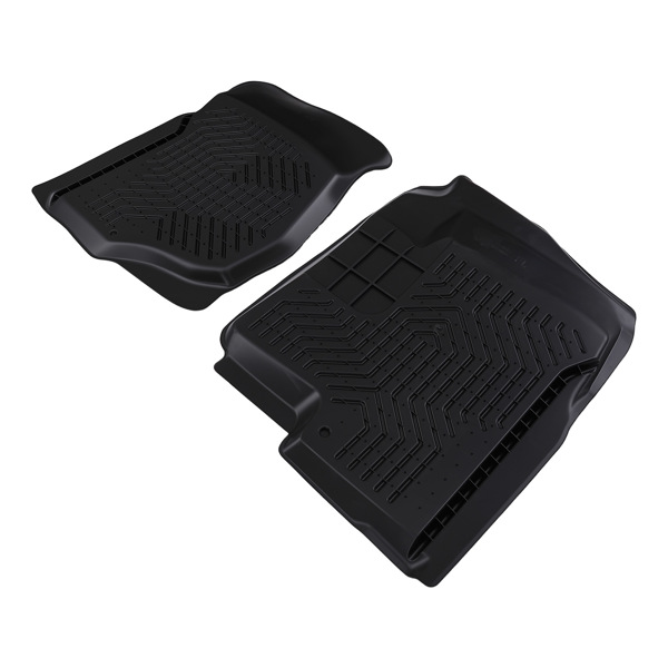 Black TPE Floor Mat fit for GMC Sierra 1500/3500 HD Crew Cab 2007-2014 Car Carpet-3