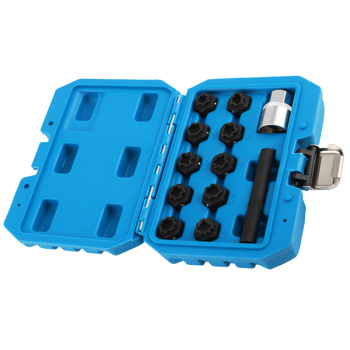 12PC Wheel Locking Nut Key Set fit for Mercedes-Benz Wheel Lock Nut Socket Adapter
