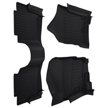 Anti-Slip TPE Floor Mats Liner fit for Nissan Titan Crew Cab 2017-2021 Black Set