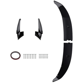 Front Bumper Kit fit for BMW F10 5 Series M Sport 2011-2016 Lower Lip Splitter Black