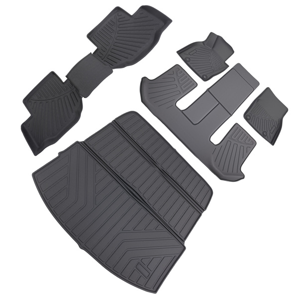 3 Rows Floor Mats & Cargo Liner fit for Mazda CX90 CX-90 PHEV 2024 7 Passengers-6