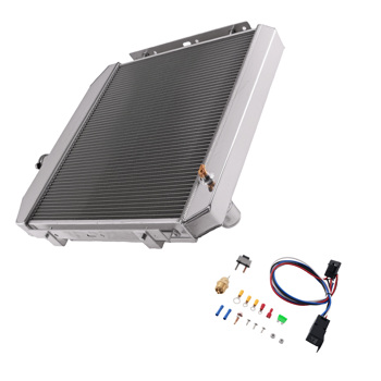 3 Row Radiator Fan Shroud Relay Kit fit for Chevy 150 210 Bel Air V8 1955-1957 5057