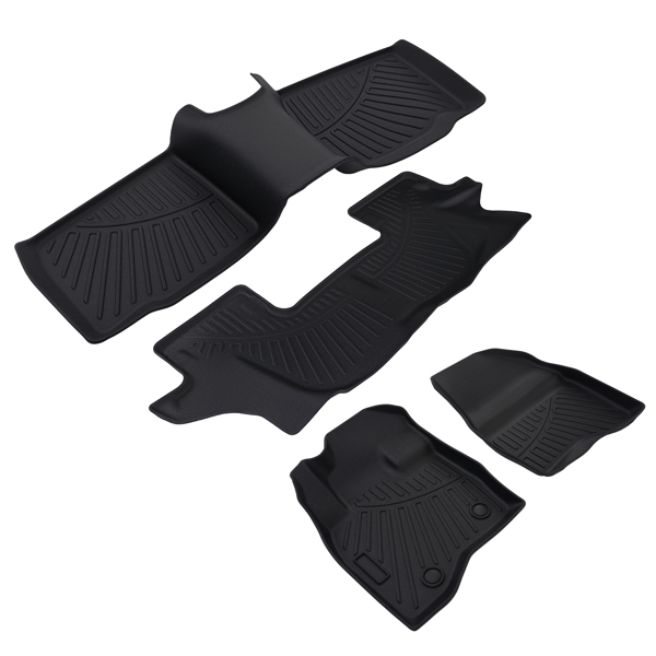 Front Floor Mats And Rear Floor Mat fit for Ford Explorer 2017-2019 1st + 2nd row-6