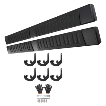 6'' Running Boards fit for GMC Sierra 1500 2019-2025 Extended Cab Pair Black