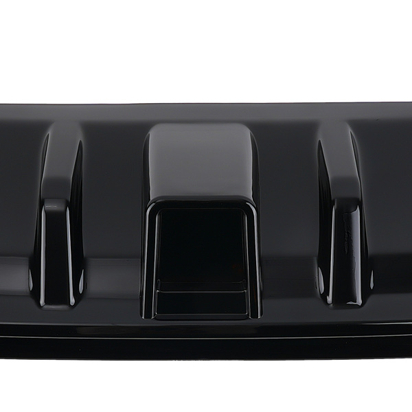 Trunk Spoiler&Rear Diffuser Bump fit for Infiniti Q50 2014-2017 Gloss Black LED ABS-4