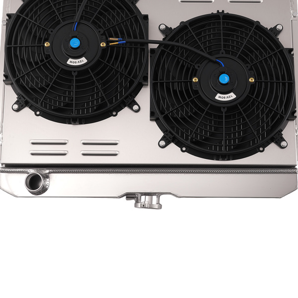 Aluminum Radiator Fan Kit fit for Ford Mustang/Mercury Cougar V8 4.7L-5.8L 1967-70-2