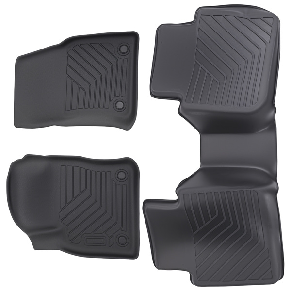 Carpet Floor Mats Liner fit for Volkswagen Tiguan 2018-2023 TPE Rubber Black Set-6
