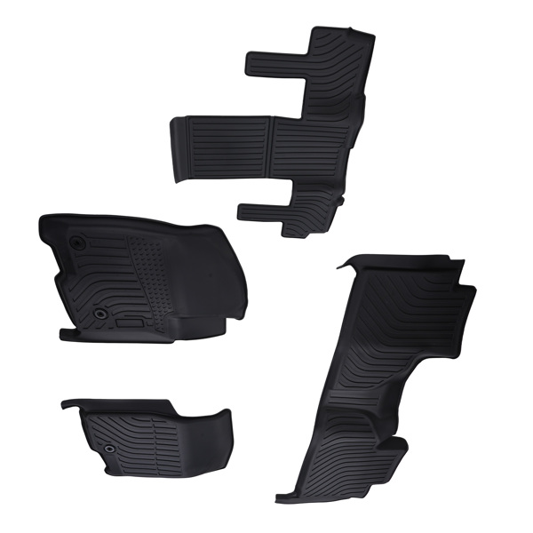 Anti-Slip TPE Carpet Floor Mats fit for Chevrolet Suburban Yukon XL 2021-2025 Black-6