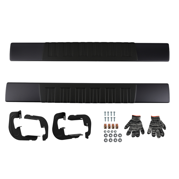 Black Running Board Steps fit for Chevy GMC Silverado Sierra HD 2007-19 Standard Cab-6