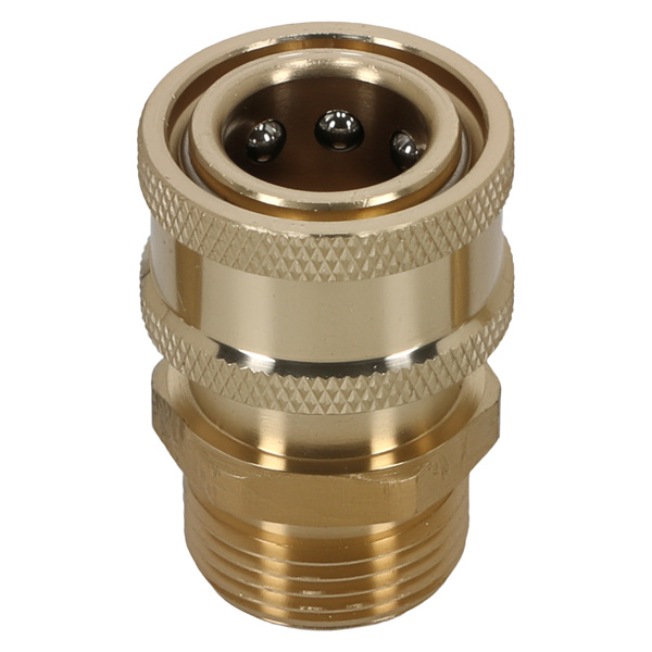 High Pressure Washer Adapter M22-15 Swivel to 3/8" QC  Brass Connection Kit 4pc-3