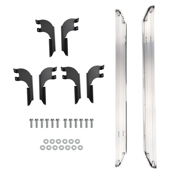 Black Running Board Side Step Bar fit for Honda Pilot 16-2022 Aluminum Step Rails-6