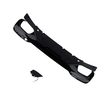 M Performance Diffuser fit for BMW G30 G31 M550i 5 Series 2017-2023 Black PP Plastic
