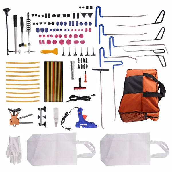 89pcs Paintless Dent Removal Rods Stainless Steel Rod Tool Dent Repair Kits-6