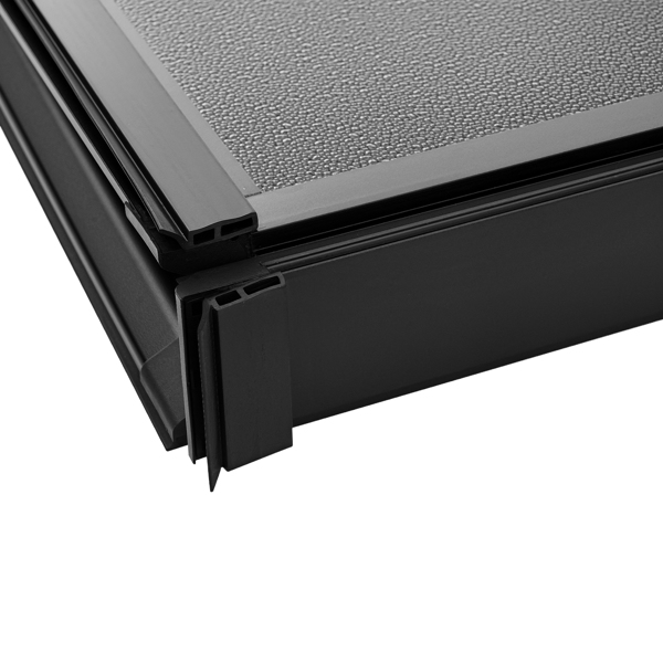 Tri-Fold FRP Hard Tonneau Cover fit for Dodge Ram 1500 2002-2026 With LED Lamp-1
