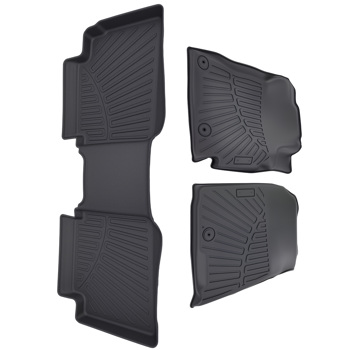 Carpet Floor Mats fit for Kia Forte 2019-2024 Black TPE Rubber Waterproof Full Set