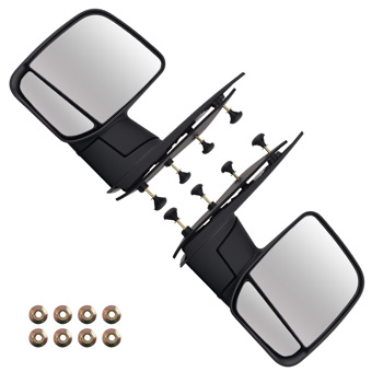 Left Right Side Mirror fit for Ford E-150/E-250 03-13 GM1321397 Power Black ABS