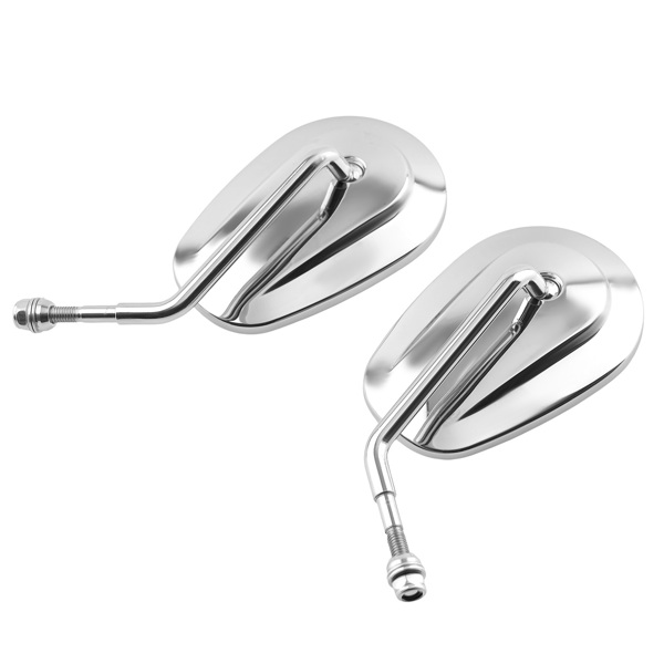 Aluminum Chrome Mirrors fit for Harley Davidson Iron 883 XL883N 2009-2016 8mm-3