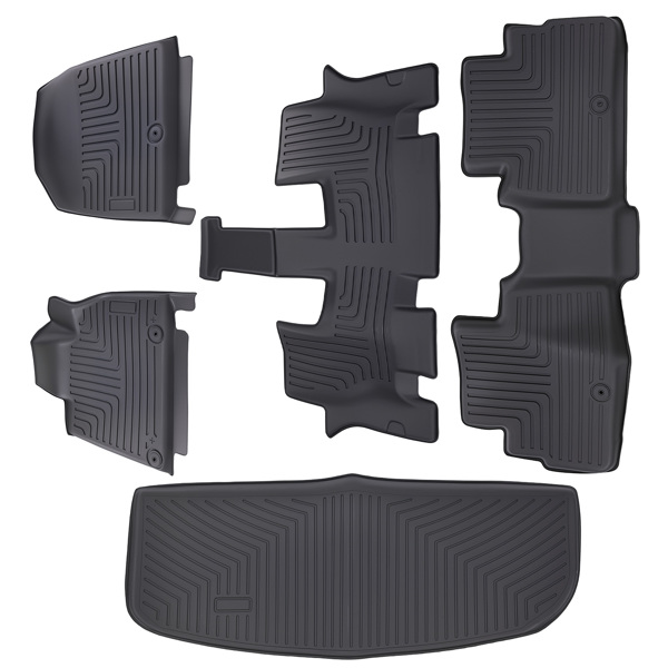 Anti-Slip Floor Mats Set fit for Kia Telluride 2020-2025 TPE Waterproof Car Carpet-6