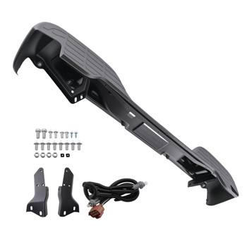 Black Rear Bumper fit for GMC Yukon 2000-2006 GM1101115 Plastic Steel Screw-On