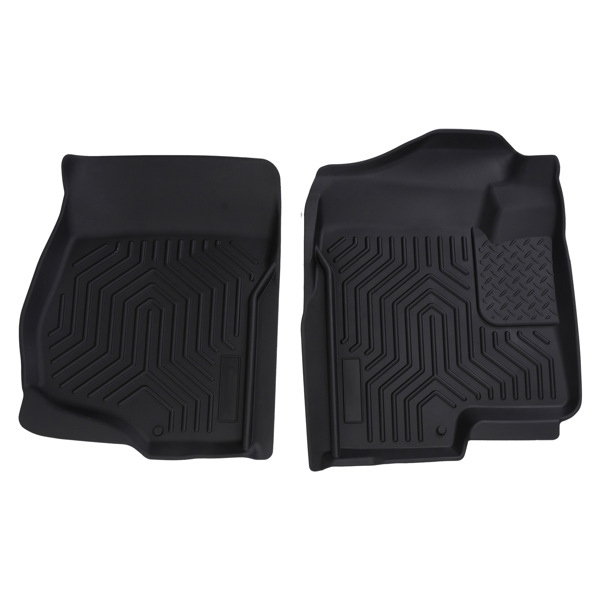 Black TPE Floor Mat fit for GMC Sierra 1500/3500 HD Crew Cab 2007-2014 Car Carpet-2