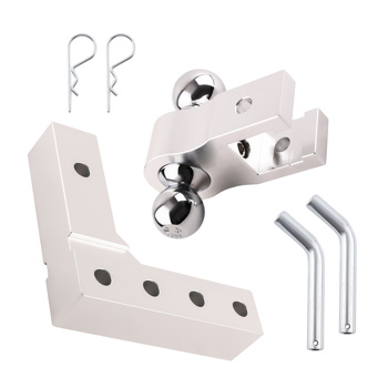 Trailer Connection 6" Adjustable Drop 2" Receiver Dual Ball 2" & 2-5/16" 5000lb