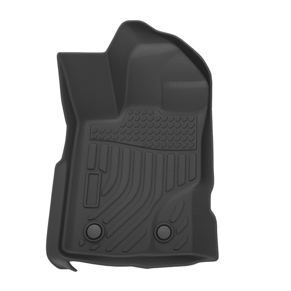 All Weather Floor Mats fit for Ford Ranger SuperCrew Cab 2019-2023 Black TPE Car Mat-2