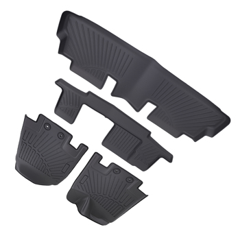 All Weather Black Floor Mats Liner fit for Nissan Pathfinder 2022-2025 TPE 8 Seats