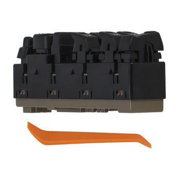 Power Window Switch Front Driver LH Side Black fit for GMC Chevy Silverado 15883320