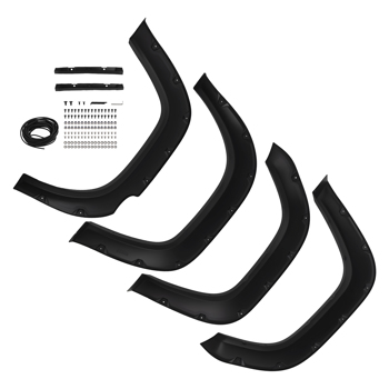 Car Protection Flares fit for Toyota Tacoma 2016-2022 J-02RSA2009ABK Black