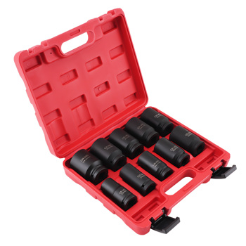 10pcs 6-Point Drive Deep Impact Socket Set Metric 22mm-24mm-27mm-41mm