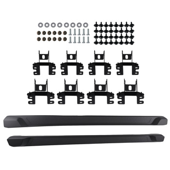 Black Side Steps fit for 2020-2023 Jeep Gladiator JT 4DR Running Board Heavy Duty