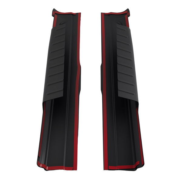 Rocker Panels Protect Cover fit for Ford F150 2009-2014 Crew Cab ABS 4PC-2
