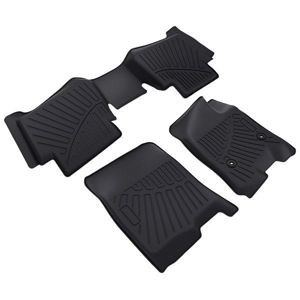 3x Front & Rear Interior Floor Mats Carpet Kit fit for Chevy Colorado 2023-2025-3