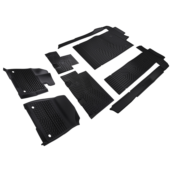 All-Weather Carpet Floor Mats fit for Toyota Sienna 2021-2025 8 Seats TPE Anti-Slip-4