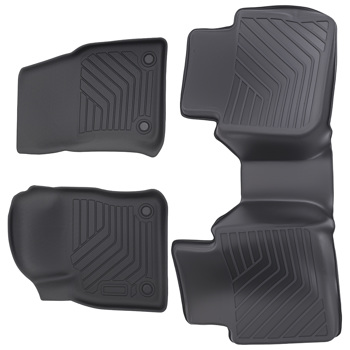 Carpet Floor Mats Liner fit for Volkswagen Tiguan 2018-2023 TPE Rubber Black Set