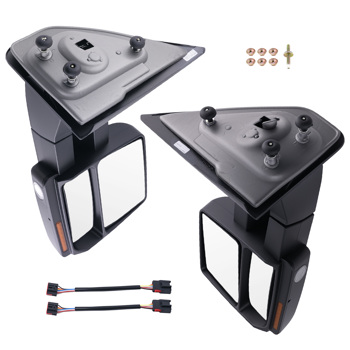 Side Mirrors fit for Ford F-150 2007-2014 FO1320321 Heated LED Turn Signal