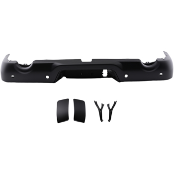 Rear Bumper Assembly fits fit for RAM 1500 2009-2018 Black Steel Screw-On Bolt-On