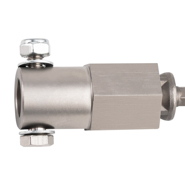 1x Stainless Steel Top Wind Trailer Jack Crank Handle Cordless Drill Adapter-1