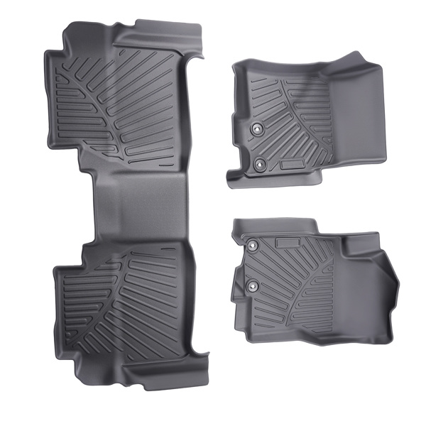 3x Floor Mats Liners Kit fit for Nissan Frontier Crew Cab 2022 2023 2024 TPE Rubber-6