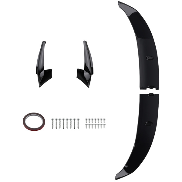 Front Bumper Kit fit for BMW F10 5 Series M Sport 2011-2016 Lower Lip Splitter Black-6