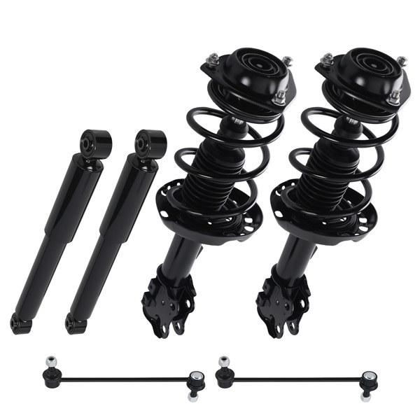 6pcs Front Rear Struts & Sway Bar Link fit for Hyundai Veloster 2013-2017 1333941R-6